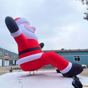 Christmas Cartoon Santa Claus Inflatable Decoration Large Outdoor <b>Balloon</b> Oxford Cloth Event Display Arch House Booth Dome - Product Image 3