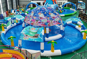 2025 Bestseller Aufblasbares Wolken zelt Kinder Erwachsene Wasserspiel geräte für zu Hause Hüpf trampolin für den Wasserpark Heimgebrauch - Product Image 2