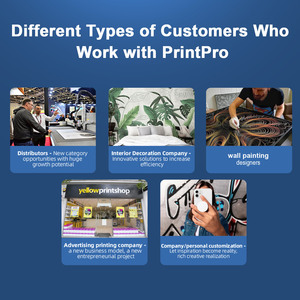 Printpro เครื่องพิมพ์อิงค์เจ็ทแนวตั้งระบบยูวีออโต้หลากสี3D เอฟเฟคท์สำหรับเครื่องพิมพ์ผนังผนังแบบสั่งทำเครื่องพิมพ์ยูวี - Product Image 2