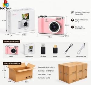 DLC LK007กล้องดิจิตอล4K Ultra HD vlogging พร้อมไฟ LED แบบพลิกหน้าจอสำหรับนักเรียนและผู้สร้างเนื้อหา - Product Image 5