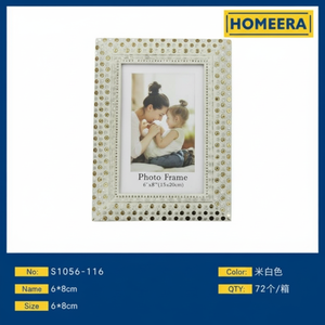 Mini 6x8cm MDF PVC cornice in colori campione confezione da 72 Logo personalizzabile in legno metallo ferro materiali per la decorazione per la casa all'ingrosso - Product Image 1