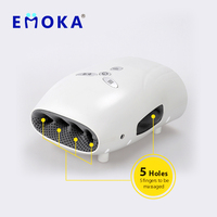 EMOKA Luftdruck-Handmassagegerät mit Vibration, Wärme und Zeitsteuerung zur Schmerzlinderung