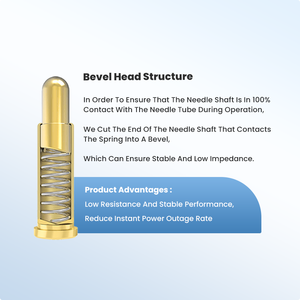 Conectores Pogo Pin Personalizados con Torneado CNC de 1.5mm-10mm, DIP de 3mm de Grosor, Sonda de Contacto de Alta Corriente con Resorte - Product Image 3