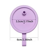 Couvre-boîte de conserve en silicone réutilisable, étanche et anti-déversement, avec paille intégrée