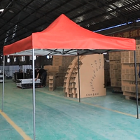 Promotion : Tente pliante pop-up portable 3x3 en tissu Oxford imperméable pour événements, auvent d'extérieur