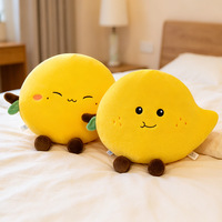 Coussin en peluche Mango de dessin animé à expressions amusantes, ultra-doux, garnissage en coton PP, coussin de canapé réconfortant pour la maison, cadeau pour les 14 ans et plus