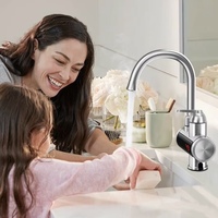 Robinet d'eau chaude électrique instantané en acier inoxydable 304, chauffe-eau sans réservoir, affichage LED, mitigeur de cuisine, chauffage rapide