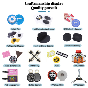 بيع بالجملة من المصنع، رائج البيع، زخرفة ملابس مخصصة، شعار ثلاثي الأبعاد، مطبوع حرارياً، نقش زهور، مطاط PVC، مخصص للملابس - Product Image 3