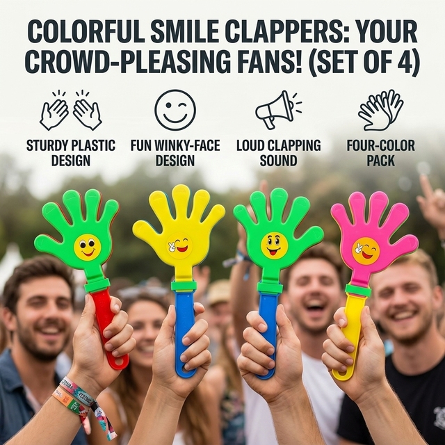 Hand Clapper Colorful Hand Soccer Football Fan Plastic Noise Maker for Promotion