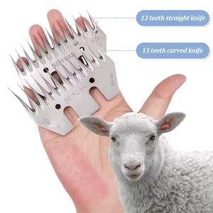 Offre Spéciale 13 dents <span class=keywords><strong>mouton</strong></span> cisaillement lames nouvelle condition lame droite cisailles peigne Cutter pour chèvre laine ciseaux accessoires - Product Image 6