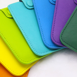 De alto rendimiento hombres pequeño cuero slim pull tab cartera tarjetas de crédito titular - Product Image 2