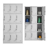 Armoire Métallique Grise Claire pour Vestiaire de Gym, École, Appartement, Étudiants et Personnel - Vente en Gros