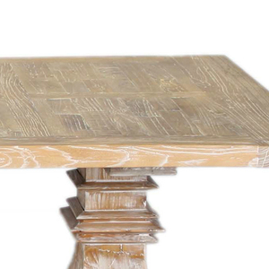 Tables à manger de style antique, vente en gros d'usine moderne, meubles en vieux bois d'orme pour hôtels, banquets, restaurants de loisirs, desserts délicieux - Product Image 1