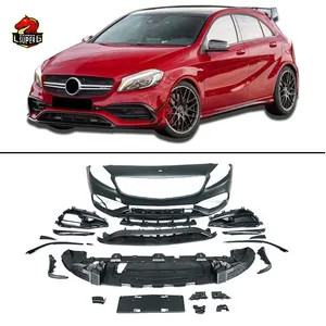 w176 A45 amStyle Body Kit For Mercedes Benz A Class W176 2013-2020 Car bumper Front Bumper Rear Bumper Rear Diffuser Side skirts