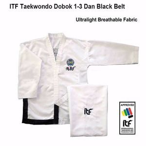 Vêtements de compétition personnalisés pour enfants et adultes, logo personnalisé, ITF WTF TKD, vêtements Dobok, uniformes de Taekwondo - Product Image 5
