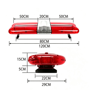 Barre lumineuse de signalisation LED 216W à montage sur toit, avec sirène et haut-parleur, pour camion, voiture, camion de pompiers, <span class=keywords><strong>ambulance</strong></span>, alarme - Product Image 4
