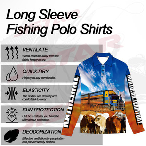 Camisa de Pesca para hombre con proteccion UV Ropa de Pesca para hombre. Quần Áo Câu Cá - Product Image 4