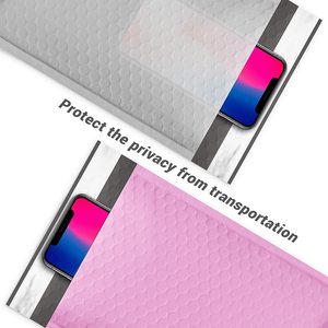 Burbuja de <span class=keywords><strong>correo</strong></span> de color rosa claro, logotipo personalizado, bajo pedido, gran oferta, Burbuja de envío - Product Image 4