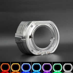 ไฟวงแหวน LED สำหรับรถยนต์รุ่นใหม่ EURS 12V 6000K ขนาด 100 มม./120 มม. พร้อมเลนส์โปรเจคเตอร์คริสตัล กันน้ำ IP68 กำลังไฟ 10W อายุการใช้งาน 50000 ชั่วโมง - Product Image 2