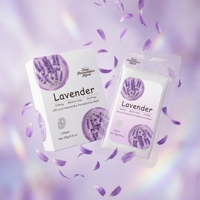 Masque facial en feuille de lavande fermentée à haute absorption, personnalisable avec logo OEM/ODM, hydratant, réparateur, anti-âge, pour le soin de la peau