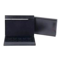 Boîte de présentation de pièces de monnaie pliable de luxe faite à la main avec gravure laser, en bois noir brillant, emballage cadeau personnalisé pour pièces de monnaie de collection