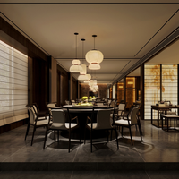 Solución Integral de Diseño de Interiores para Hoteles y Restaurantes Modernos, Diseño Inteligente para la Hostelería en 3D, Servicio Integral