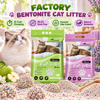 Litière pour chat 10L à base de bentonite naturelle, sable sanitaire pour chats, avec emballage personnalisé pour les acheteurs en conteneurs – Approvisionnement direct