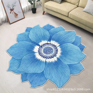 Tapis en forme spéciale, style frais et minimaliste, avec motif diamant doré, pour chaise d'ordinateur, salon, chambre à coucher, coiffeuse - Product Image 3