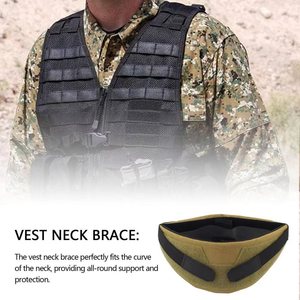 Protège-cou tactique universel pour FCSK JPC 6094 VULPO, en nylon, kaki, noir, gris, unisexe, pour sports de plein air - Product Image 2