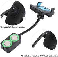 Support de téléphone universel magnétique à col de cygne pour machine à coudre, réglable à 360 degrés, pour usage domestique