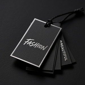 Tùy Chỉnh Sang Trọng Biểu Tượng Quần Áo Thẻ Màu Xanh Lá Cây Thẻ Quần Áo Nhãn Đặc Biệt Giấy Treo Thẻ Cho T-Shirt Áo Khoác Kinh Doanh Có Thể Tái Chế Túi - Product Image 2