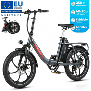 EU Warehouse Electric Foldable Bike Electric City Bike 48V 20Ah Folding Fatbike Fat Tires Ebike Women Electric Hybrid Bicycle - Product Image 1