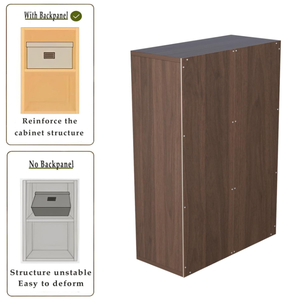 Scaffale Moderno a 3 Ripiani in Legno Massello, Libreria Aperta Multifunzionale, Design Ecologico in Bambù, Mobile Espositore per <span class=keywords><strong>Cucina</strong></span> - Product Image 6