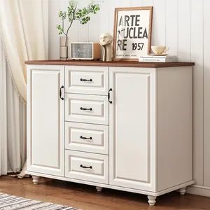 Luxury american style living room bedroom chest of drawers white chest of drawers design