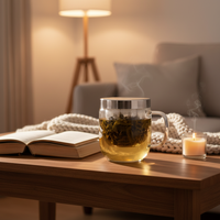 Tasse à thé en verre borosilicate de haute qualité avec infuseur amovible – Vente directe usine