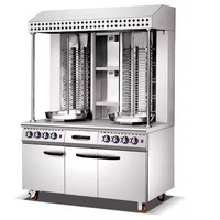 Machine verticale commerciale de gril de gaz/électrique de grande capacité pour Kebab/Shawarma-tête simple/double