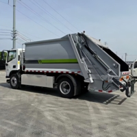 Camion compacteur de déchets électrique de grande capacité 12CBM, haute pression hydraulique, collecte et transport de déchets industriels, Euro 3
