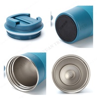 Gobelet isotherme en acier inoxydable de 380 ml et 510 ml avec manchon antidérapant, support et logo personnalisé pour le bureau, les trajets quotidiens et l'usage quotidien