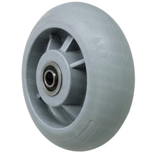 <span class=keywords><strong>Roues</strong></span> à rouleaux TPR en caoutchouc thermo plastique industriel S-S de 2 à 12 pouces - Product Image 5