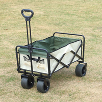 Chariot utilitaire pliable de haute qualité pour le camping en plein air, chariot de courses portable pour les stands mobiles