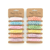 Cordon en papier torsadé bicolore personnalisé, 6 couleurs, pour cartes suspendues, artisanat DIY, scrapbooking, décoration artistique, emballage cadeau