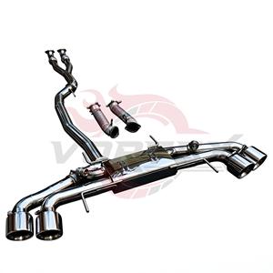 ท่อไอเสียแบบ Catback สแตนเลส Vortex พร้อมวาล์ว สำหรับ Nissan GTR R35 พร้อมท่อเชื่อมด้านหน้าแบบ Y และปลายท่อโครเมียมแบบ Quad - Product Image 2