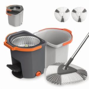 <span class=keywords><strong>360</strong></span> Xoay Ma Thuật Lau Bền Quay Lau Và Xô Đặt Sợi Nhỏ Lau Với Máy Vắt Và Riêng Biệt Nước Bẩn Cho Sàn Làm Sạch - Product Image 1