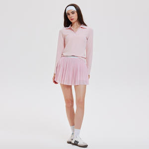 ชุดกีฬาผู้หญิงขายดี <span class=keywords><strong>2</strong></span> ชิ้น ชุดกระโปรงสีตัดกัน ระบายอากาศ แห้งเร็ว ชุดเทนนิส กระโปรงตาข่าย ชุดเล่นแพเดิล - Product Image 6