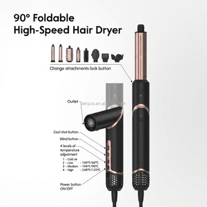 Secador de Pelo con Aire Caliente, <span class=keywords><strong>Precio</strong></span> de Fábrica, Secador de Pelo 3 en 1, Seca, Alisa y Riza el Cabello en un Solo Paso - Product Image 2