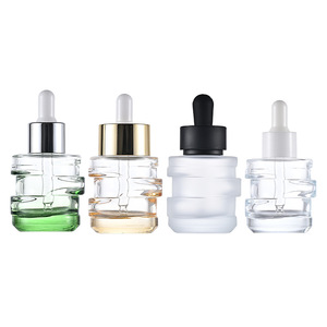 Youbo Spot 30ml Flacon compte-gouttes en verre pour solution concentrée d'essence de soin de la <span class=keywords><strong>peau</strong></span>, motif lune, couleur dégradée, sérigraphié, flacon bronzant - Product Image 5