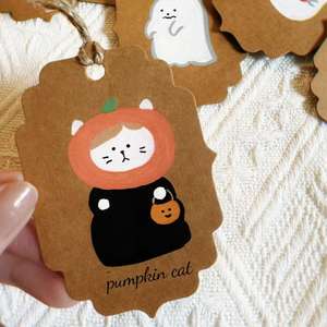 Personalizzato Halloween divertenti carte aliene fustellanti a tema Halloween stampa a colori per l'abbigliamento - Product Image 1