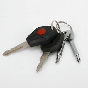 Cadeau utile EDC Extérieur Multi Tournevis Porte-clés Anneau Argent Noir Mini Porte-clés en métal portable Porte-clés avec tournevis - Product Image 2