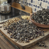 Hongo Negro Deshidratado en Hojas, a Granel, de China, Grado Alimenticio Natural, Marca Lianfa, Certificado ISO9001 y HACCP, en Rodajas