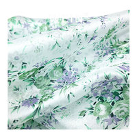 WI-Q04 baru modis desain bunga kain Satin Organza cetak bunga untuk gaun atau garmen